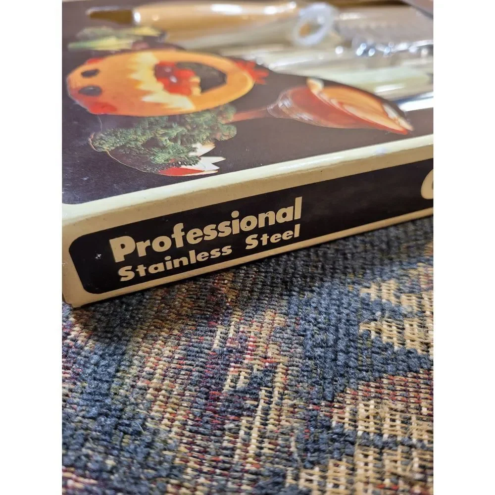 Professional Stainless Steel Garnishing Tool Set- NIB